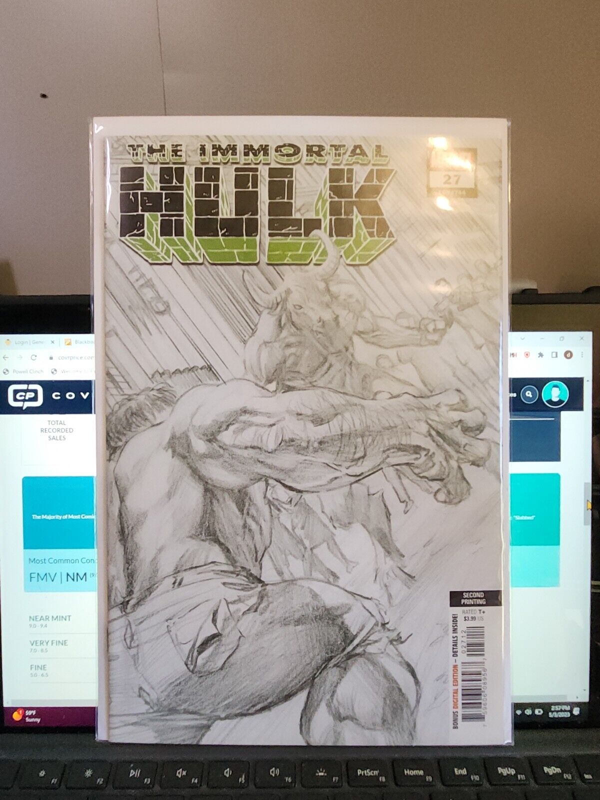 Immortal Hulk 27 2nd Print Variant Sketch Cover Alex Ross Al Ewing Bennett