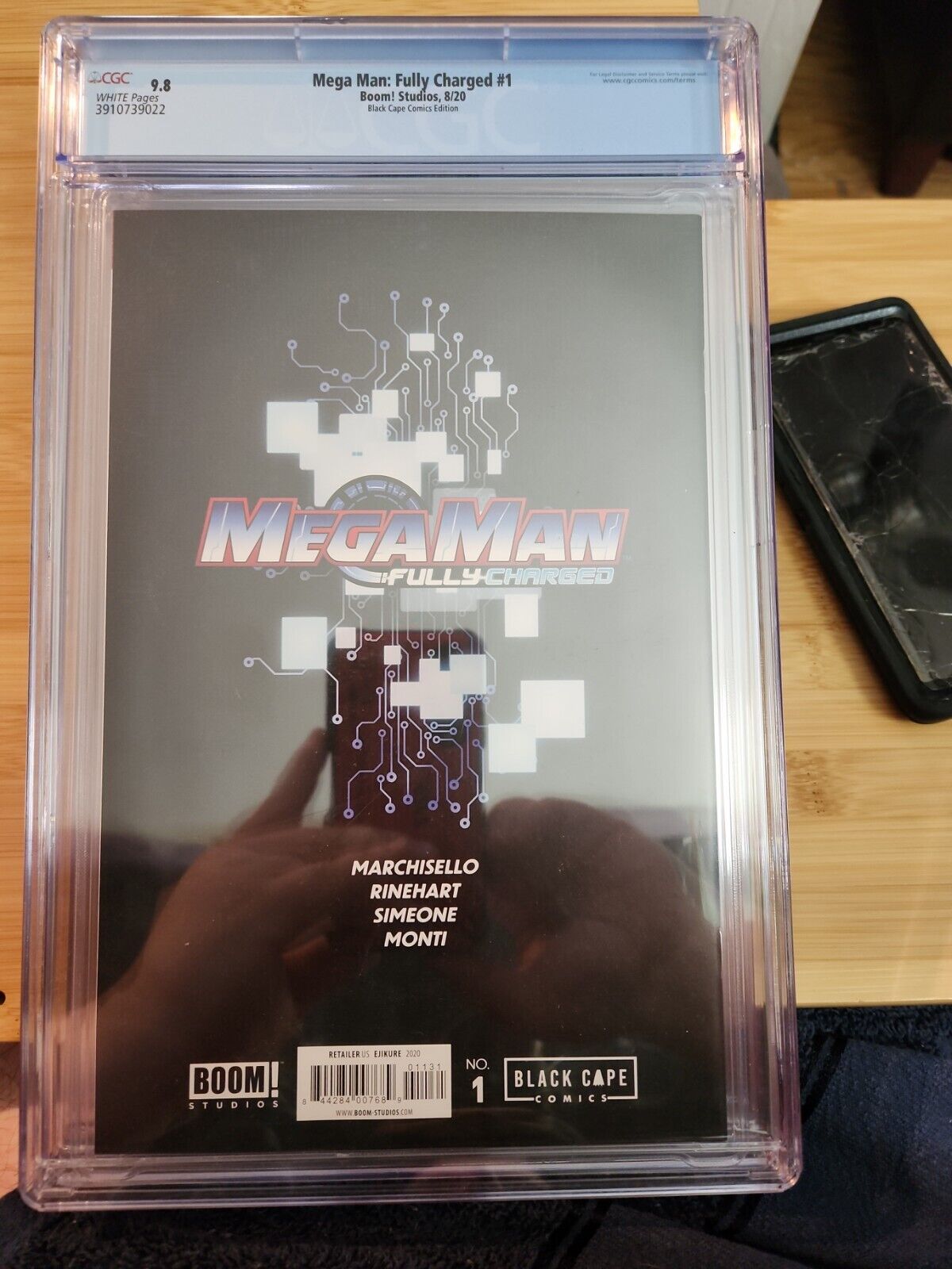 Mega Man Fully Charged #1 Black Cape Comic Exclusive Limited to 100 cgc 9.8