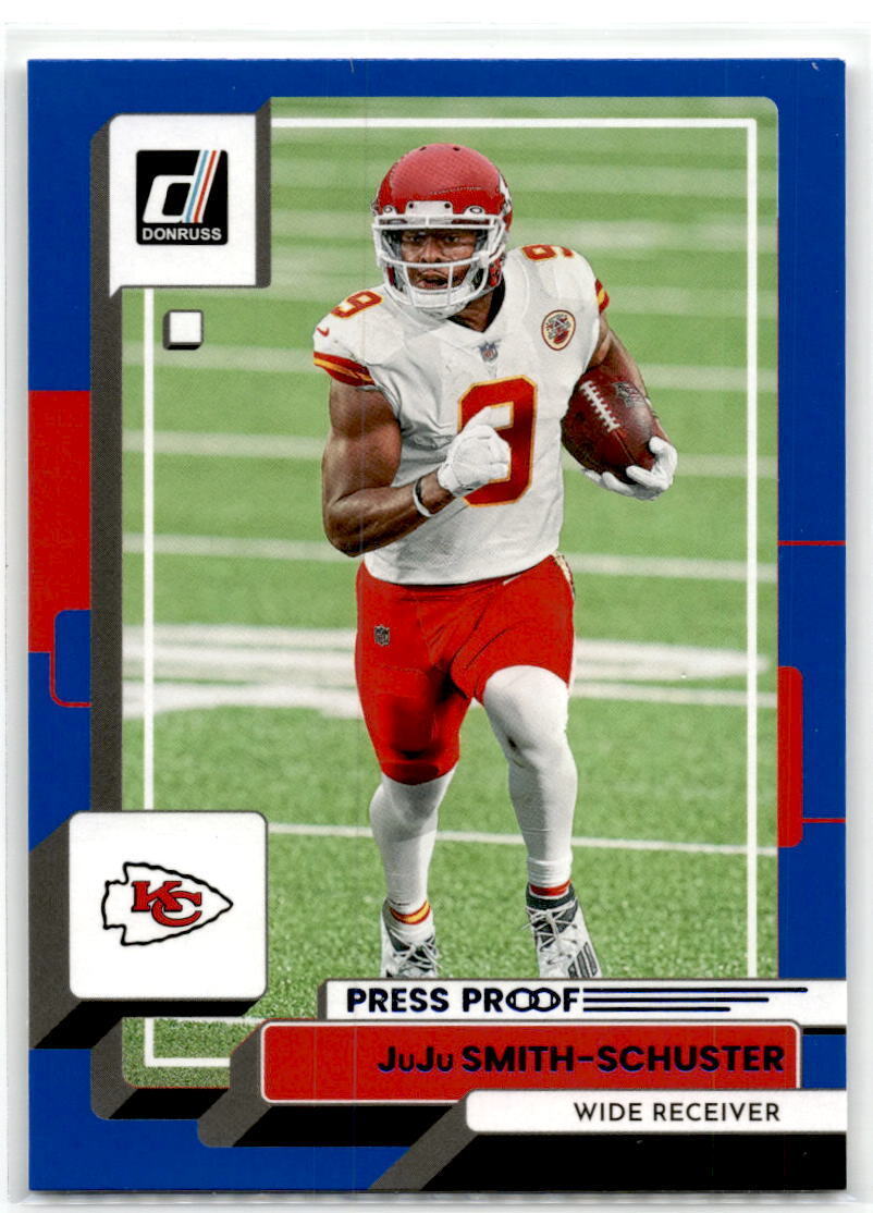 2022 Donruss #281 JuJu Smith-Schuster Blue Press Proof NM