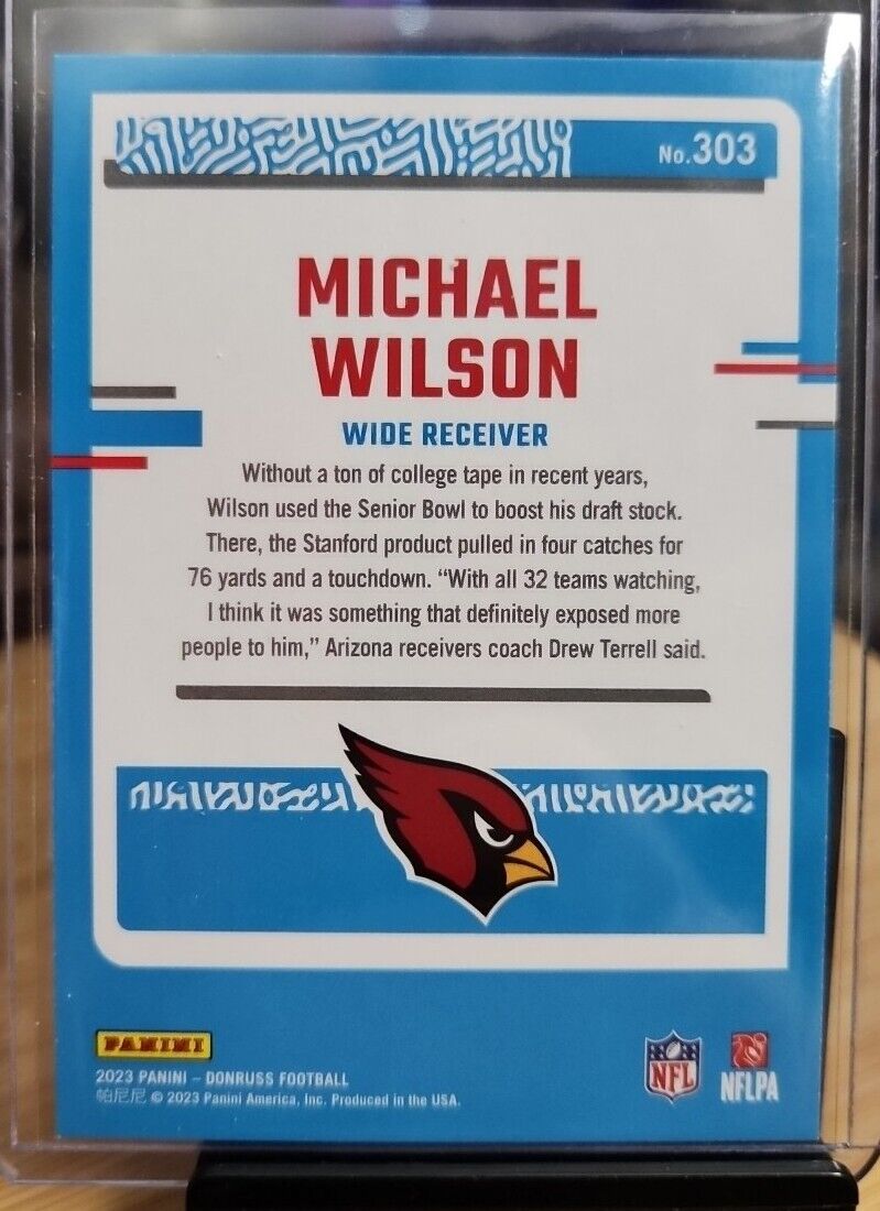 2023 Donruss Michael Wilson Green Press Proof Rated Rookie CARDINALS Rc 