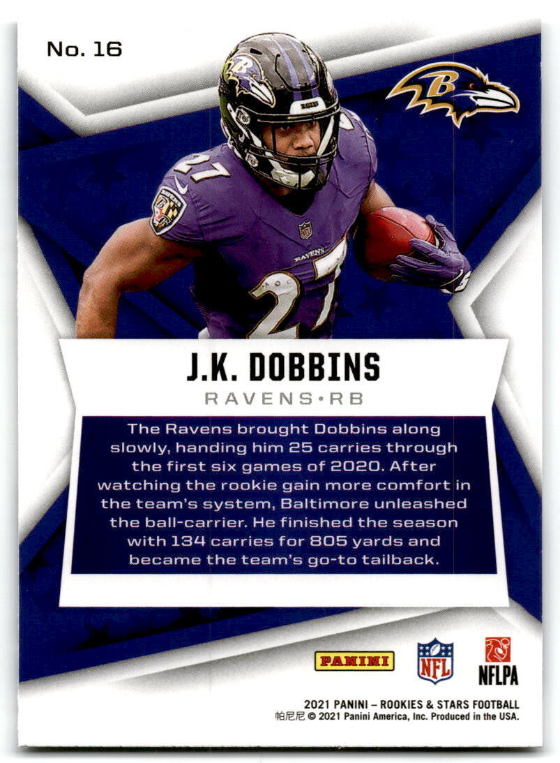 2021 Panini Rookies & Stars #16 J.K. Dobbins Green NM