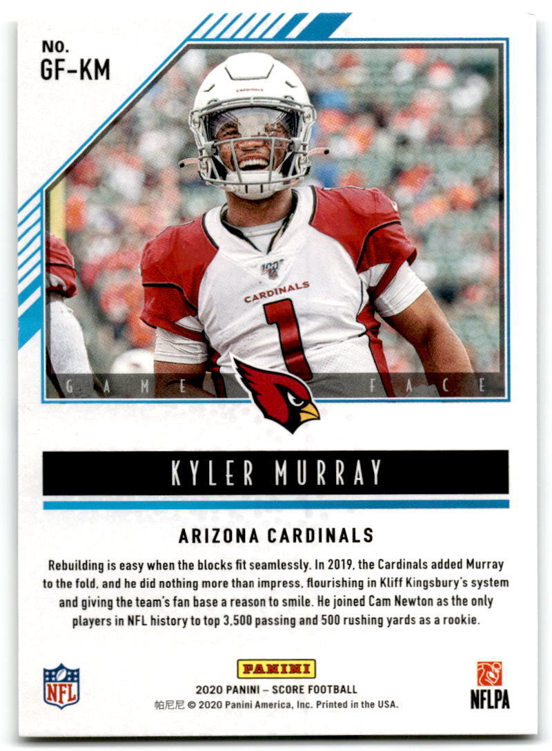 2020 Score #GF-KM Kyler Murray Game Face NM