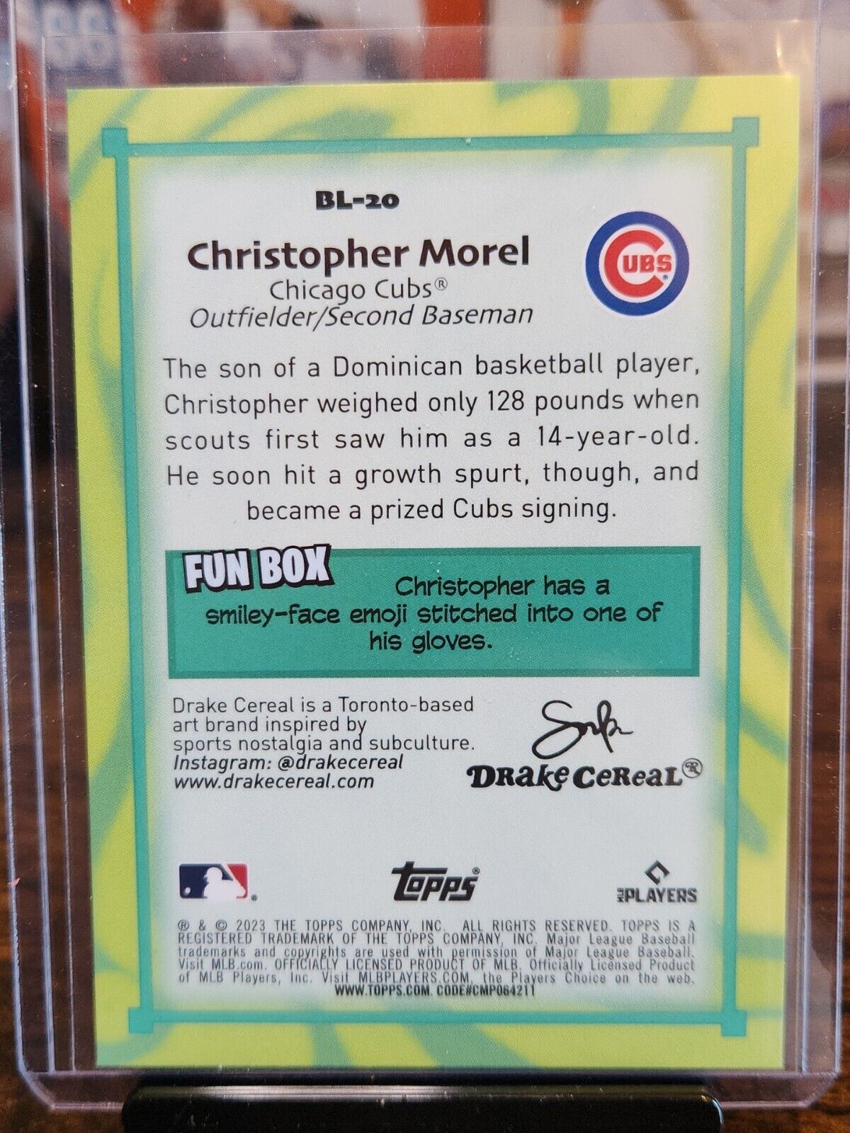 2023 Big League Big Leaguers #BL-20 Christopher Morel - Chicago Cubs