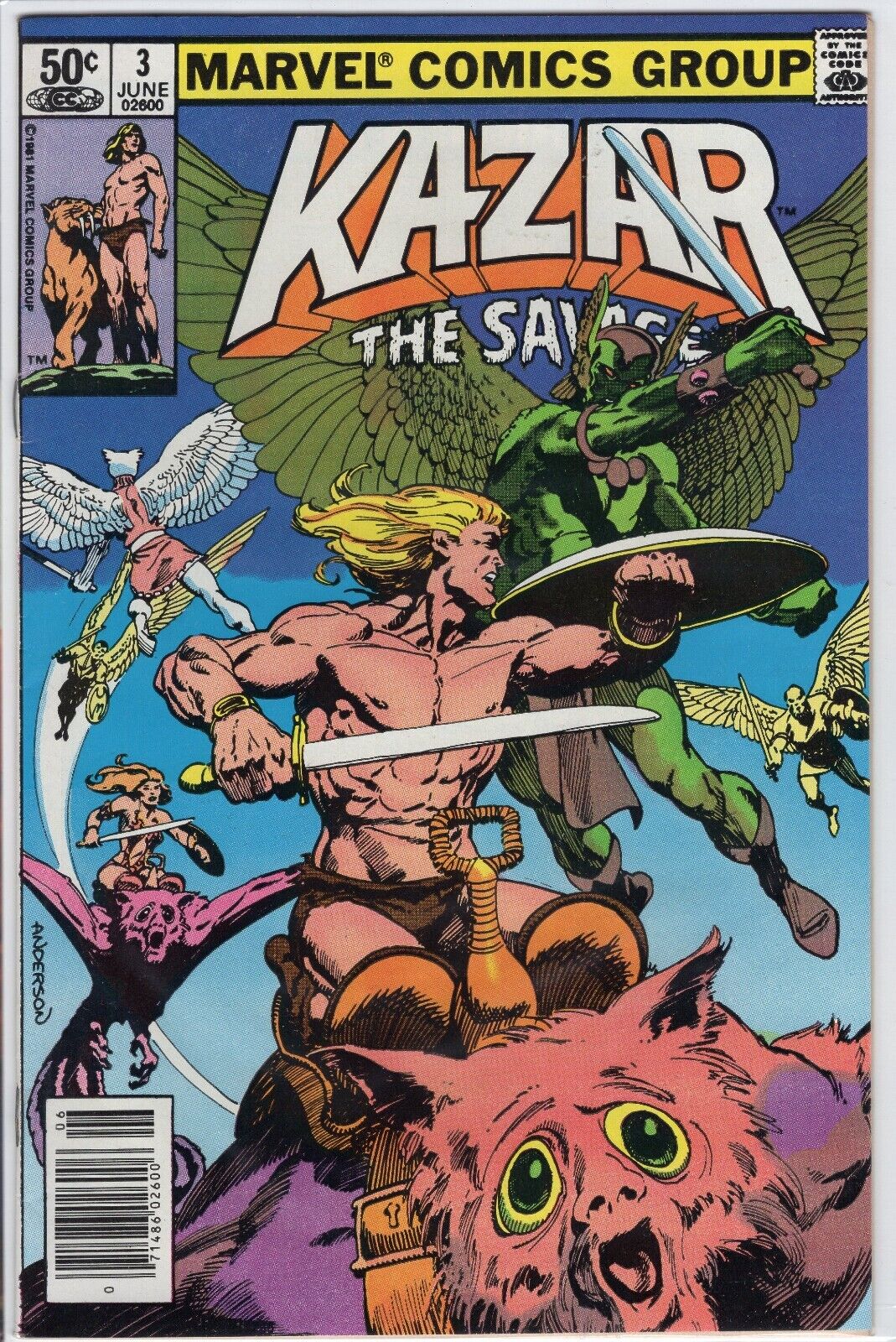 Ka-Zar the Savage #3 High Grade 9.0 Marvel Comic Book 