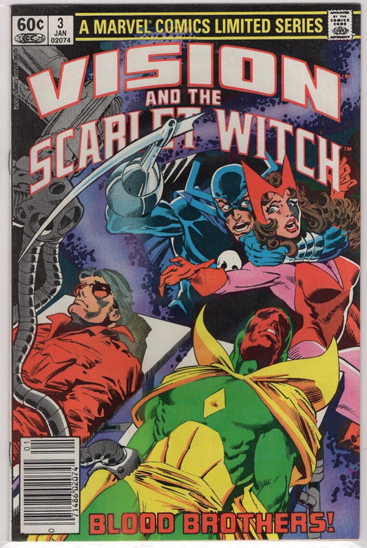 Marvel Comic Vision and the Scarlet Witch Mini Series #3 1982 Book