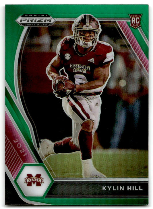 2021 Panini Prizm Draft Picks Collegiate #118 Kylin Hill Green NM