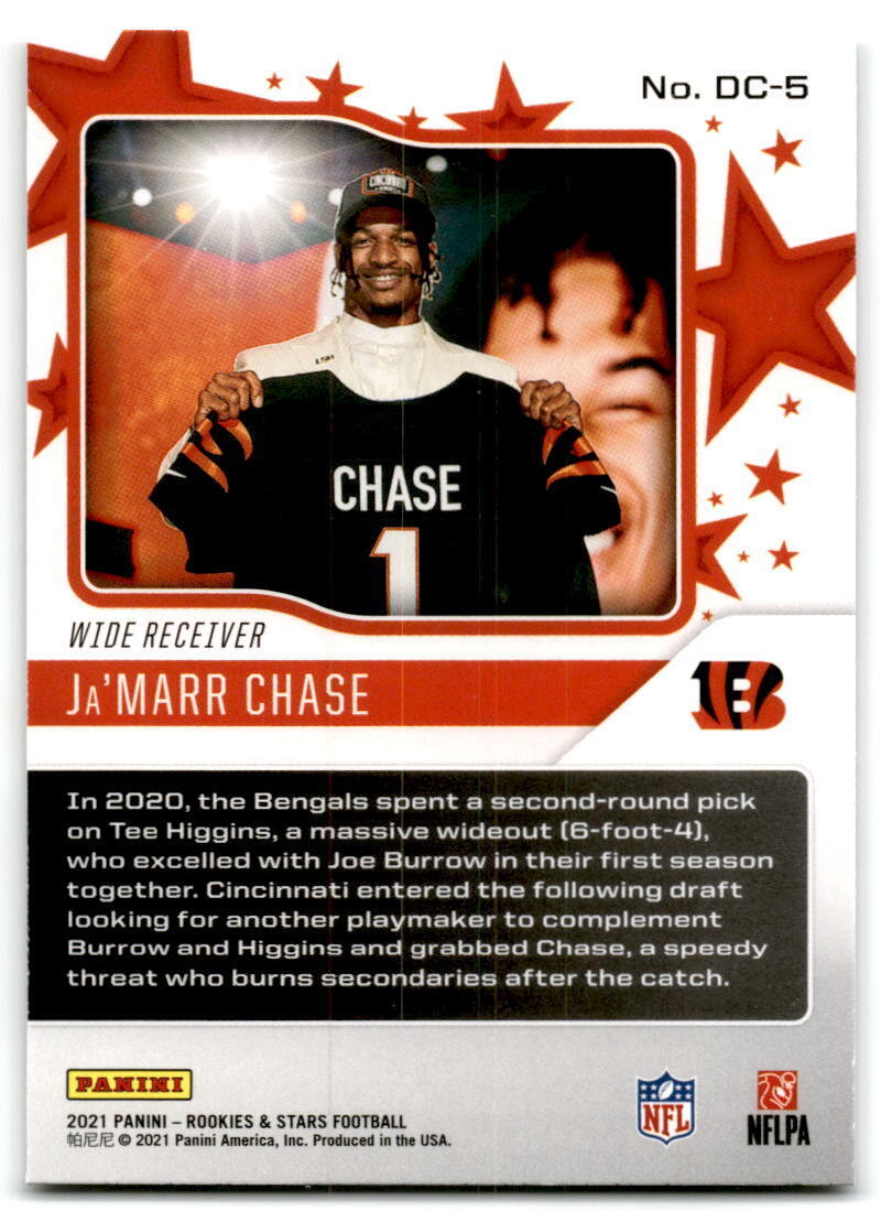 2021 Panini Rookies & Stars #DC-5 Ja'Marr Chase Draft Class NM