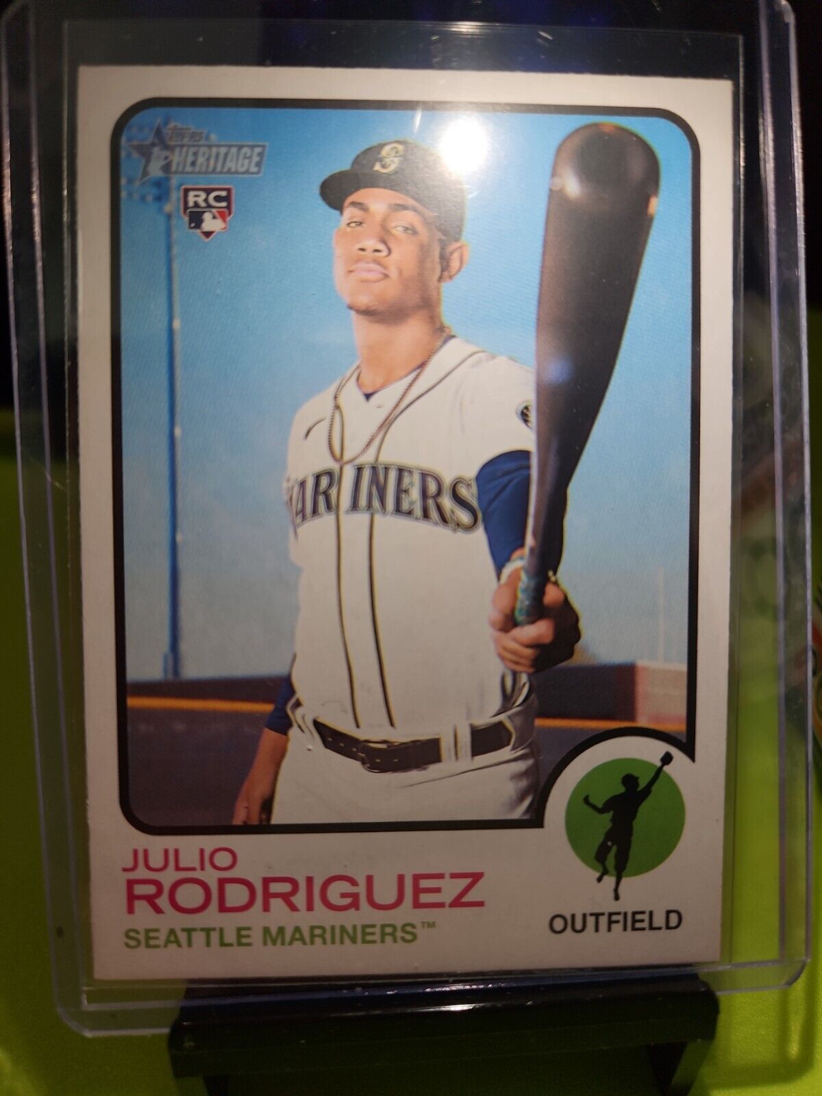 Julio Rodriguez 2022 Topps Heritage High Number RC #700 Rookie ROY Mariners