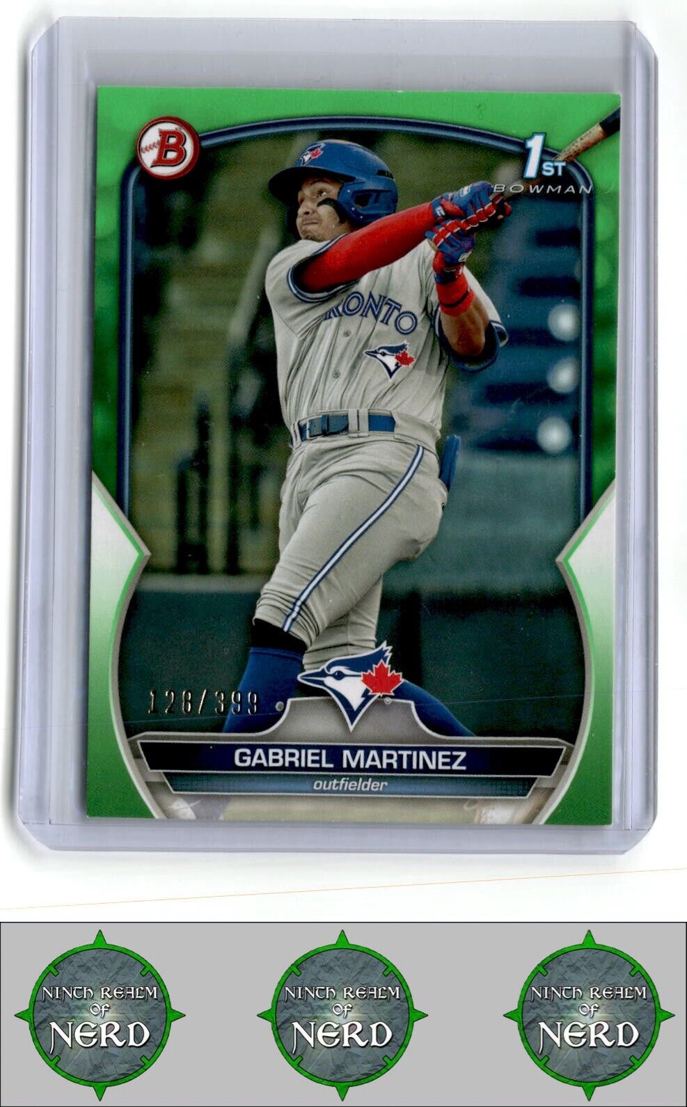 2023 Bowman #BP-45 Gabriel Martinez Prospects Green Pattern #/99