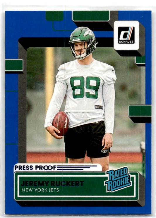 2022 Donruss #391 Jeremy Ruckert Blue Press Proof NM