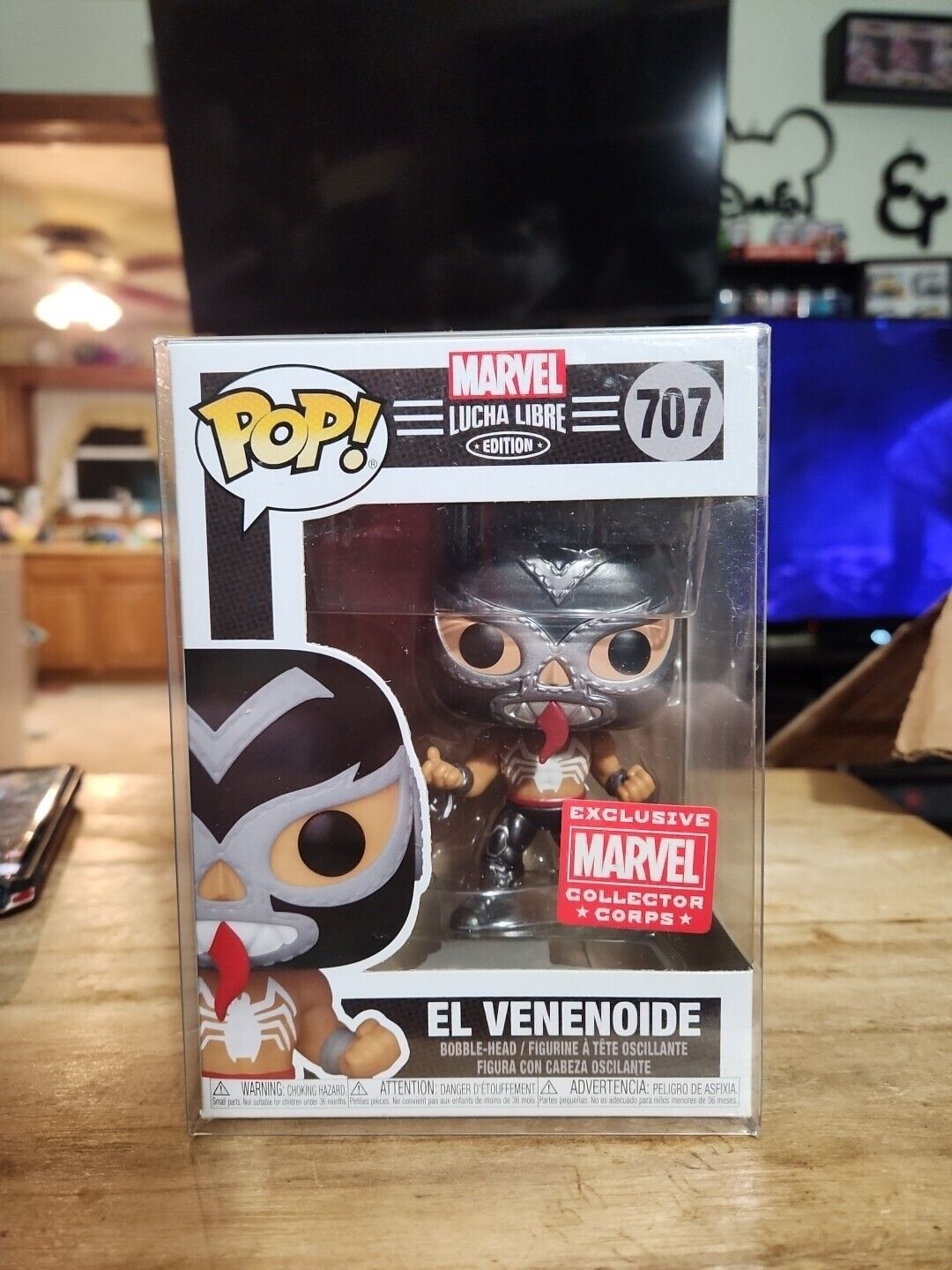 FUNKO POP! MARVEL El VENENOIDE (VENOM) 707 LUCHA LIBRE COLLECTOR CORPS EXCLUSIVE