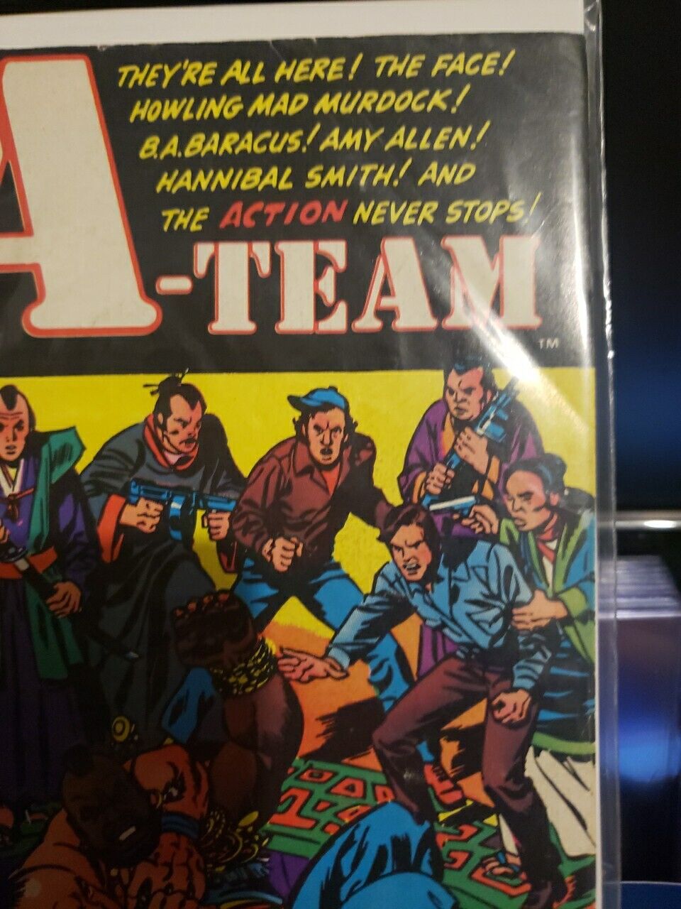 The A-Team #2 April Marvel Comics B.A. Battles The Sumo! - 1984 Newsstand 