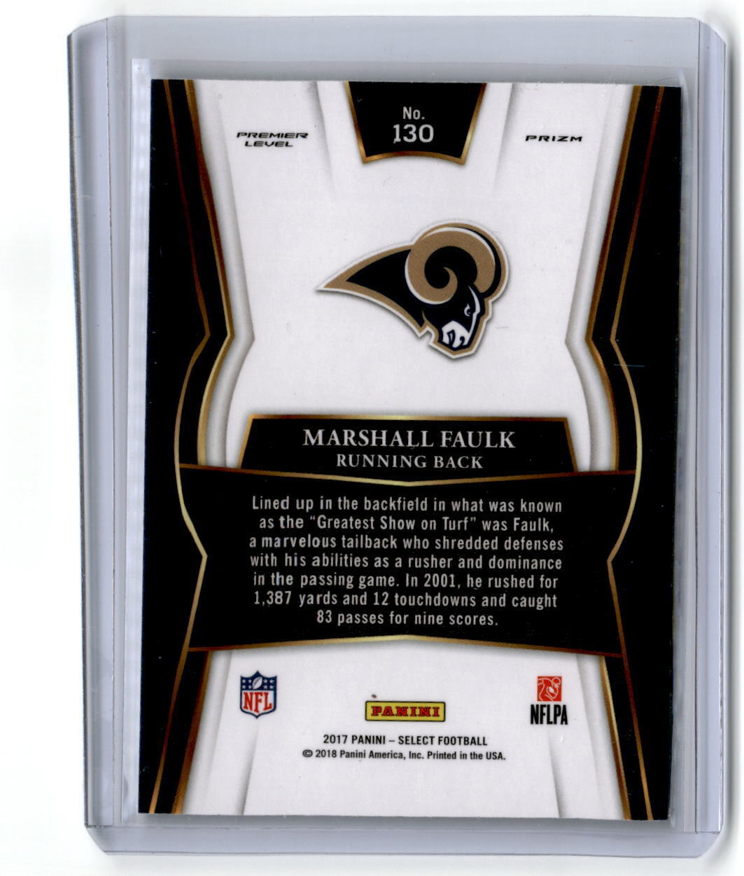 2017 Panini Select #130 Marshall Faulk