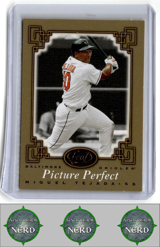 2005 Leaf #PP 12 Miguel Tejada Picture Perfect