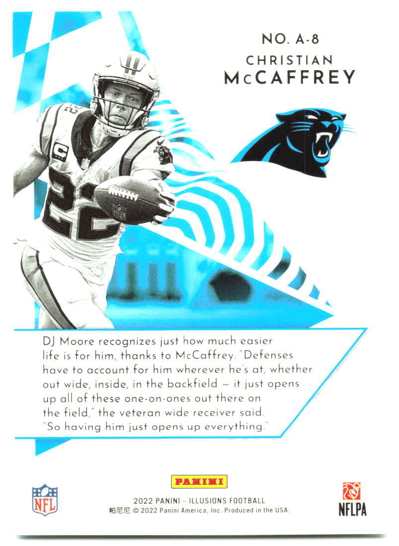 2022 Panini Illusions #A-8 Christian McCaffrey Amazing NM