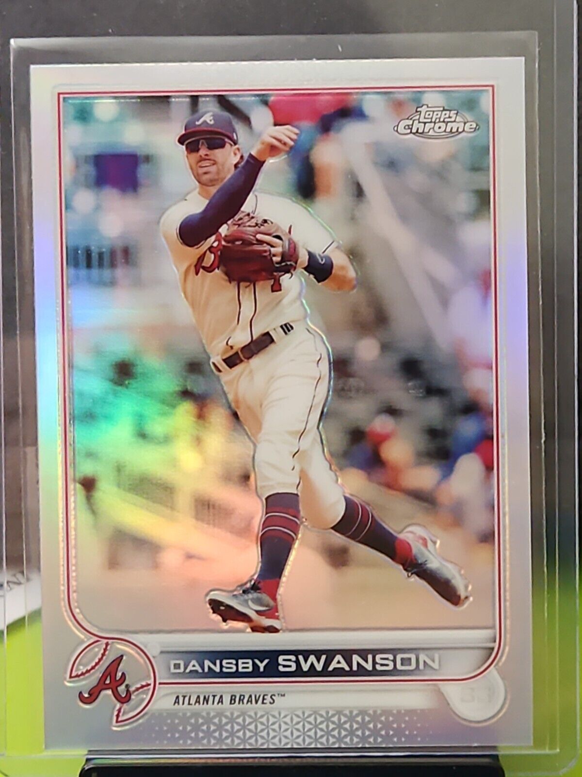 2022 Topps Chrome Refractor Dansby Swanson Atlanta Braves #46