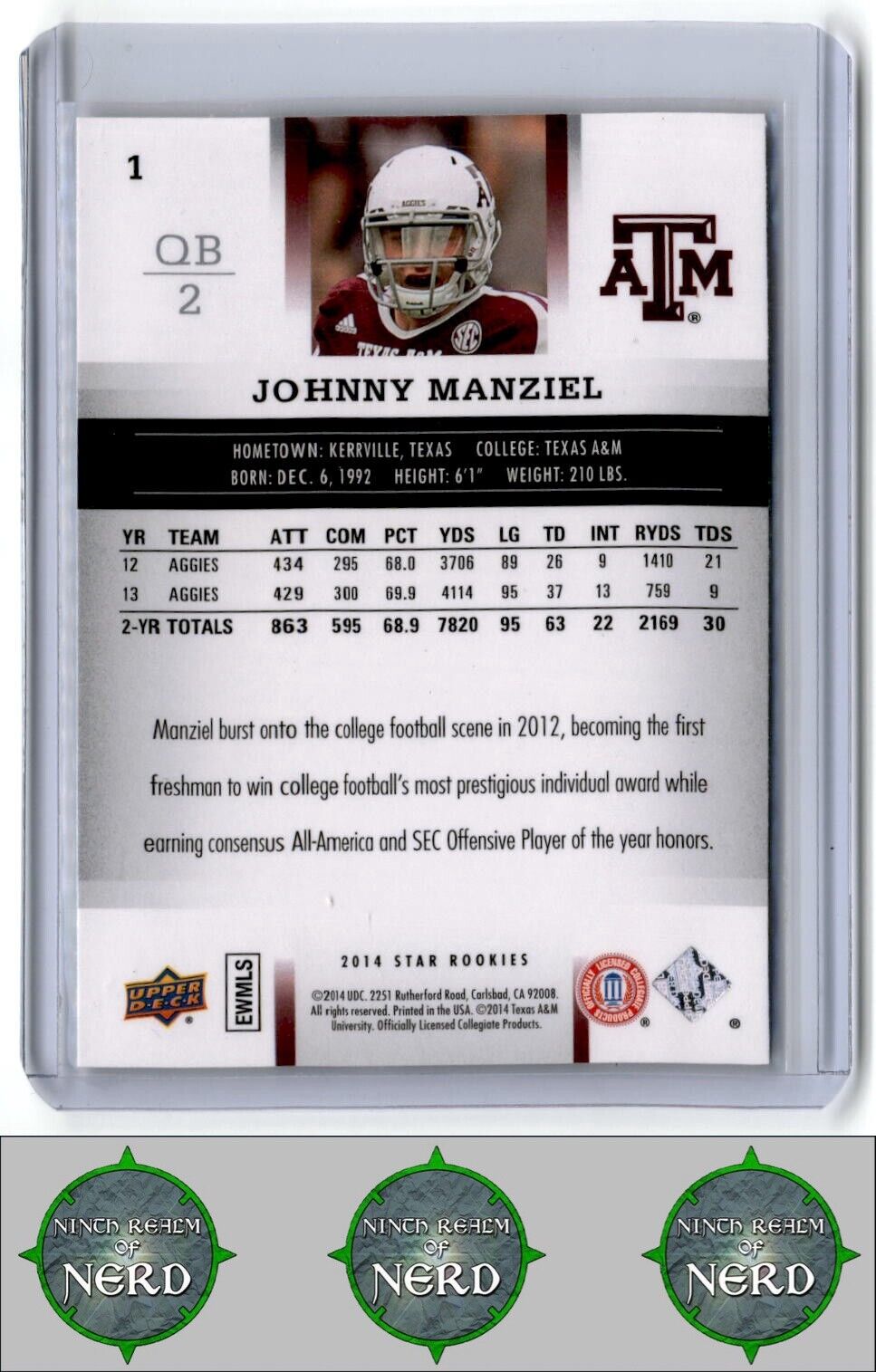 2014 Upper Deck Star Rookies #1 Johnny Manziel