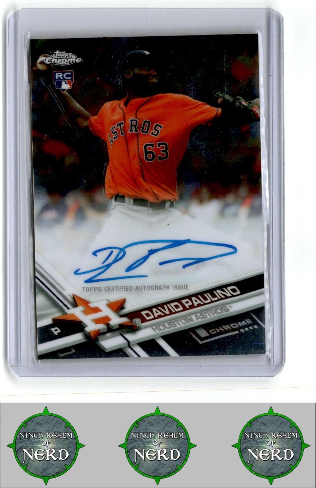 2017 Topps Chrome #RA-DP David Paulino Rookie Autographs