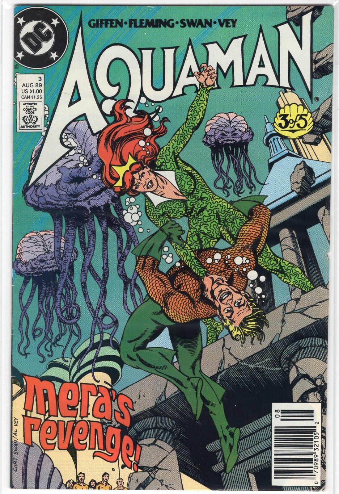 Aquaman #3 (Aug 1989) • Keith Giffen • Robert Loren Fleming • Curt Swan • Al Vey