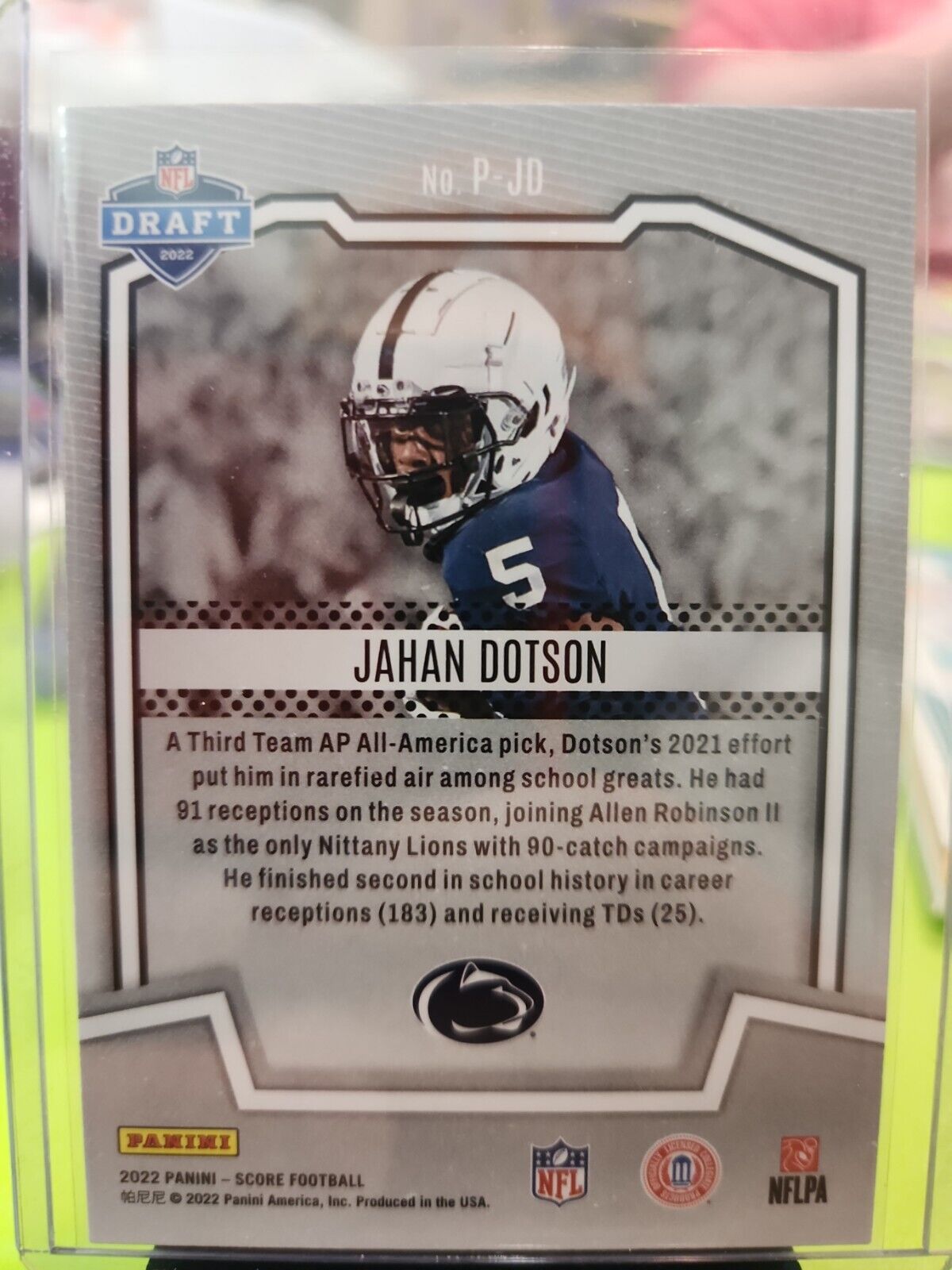 🔥JAHAN DOTSON ROOKIE LOT OF (2) 2022 COMMANDERS🏈⭐️