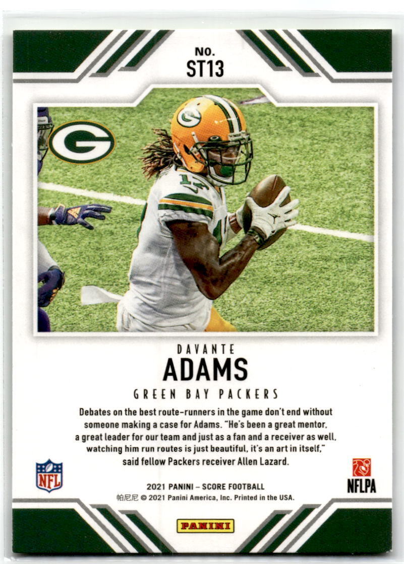 2021 Score #ST13 Davante Adams Team NM