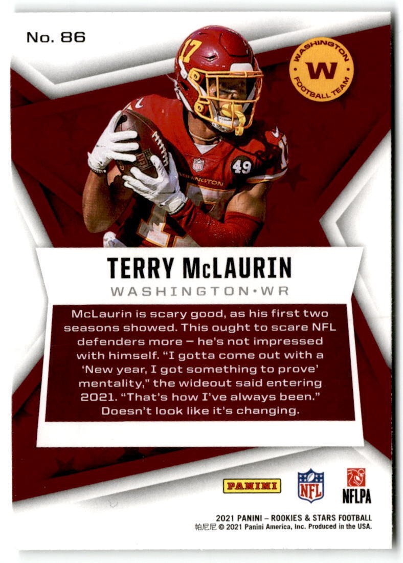 2021 Panini Rookies & Stars #86 Terry McLaurin NM