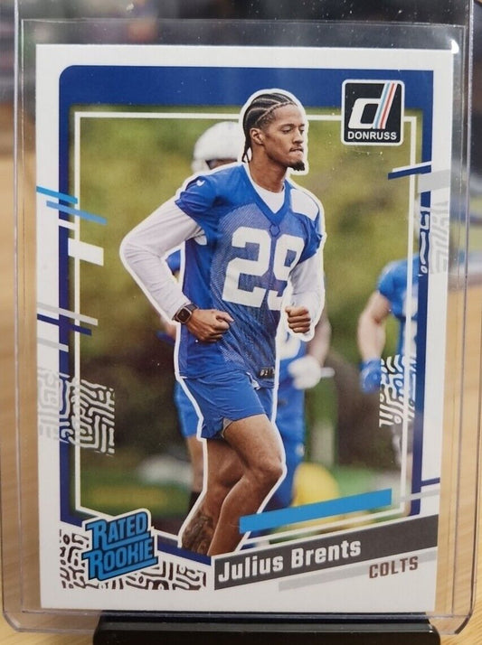 2023 Panini Donruss Rated Rookie Julius Brents #346 Indianapolis Colts