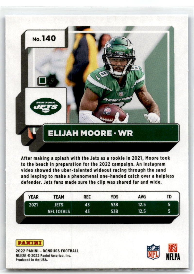 2022 Donruss #140 Elijah Moore NM