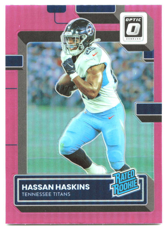 2022 Donruss Optic #242 Hassan Haskins pink NM