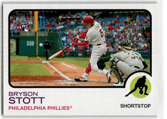 2022 Topps Heritage #605 Bryson Stott NM