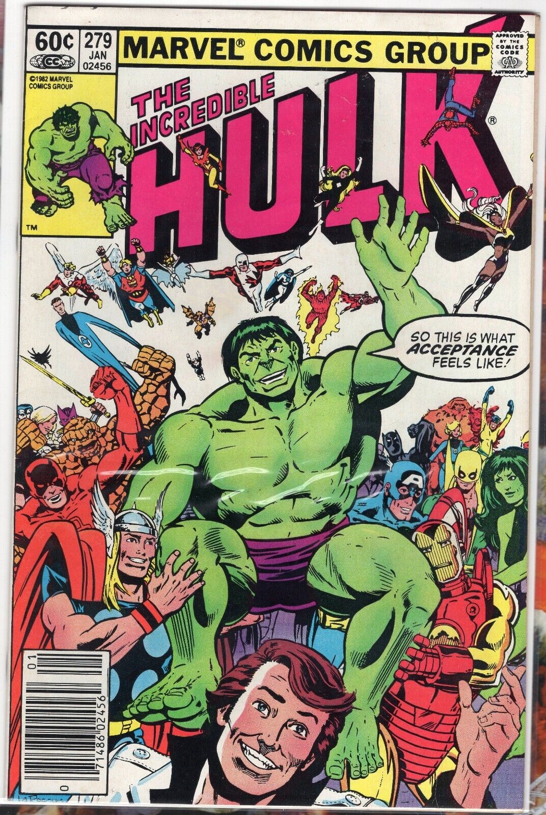 Marvel Comics Incredible Hulk #279 1982 Bronze Age