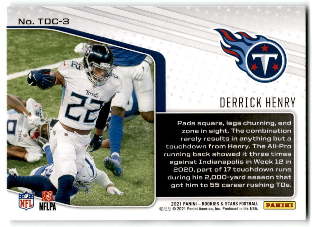 2021 Panini Rookies & Stars #TDC-3 Derrick Henry Touchdown Club NM