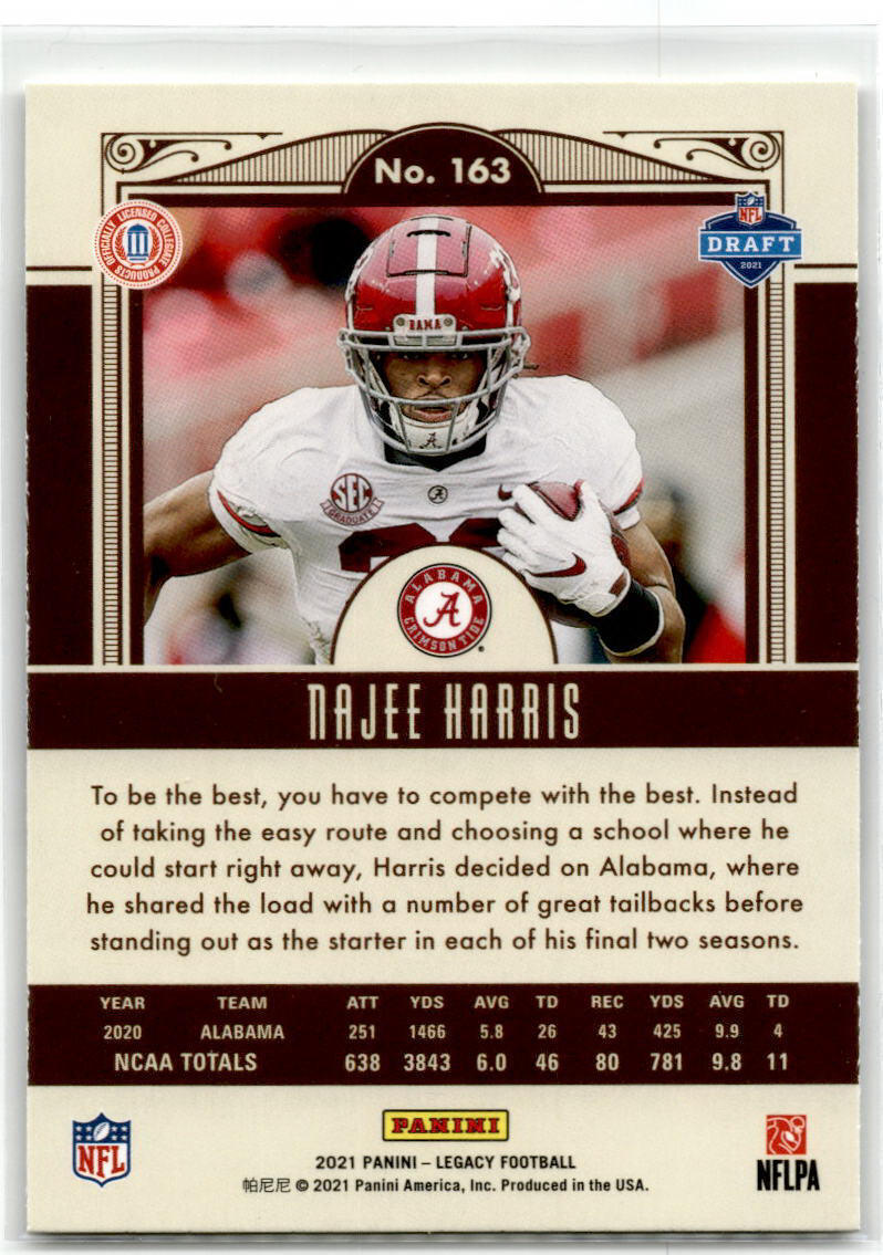 2021 Panini Legacy #163 Najee Harris NM