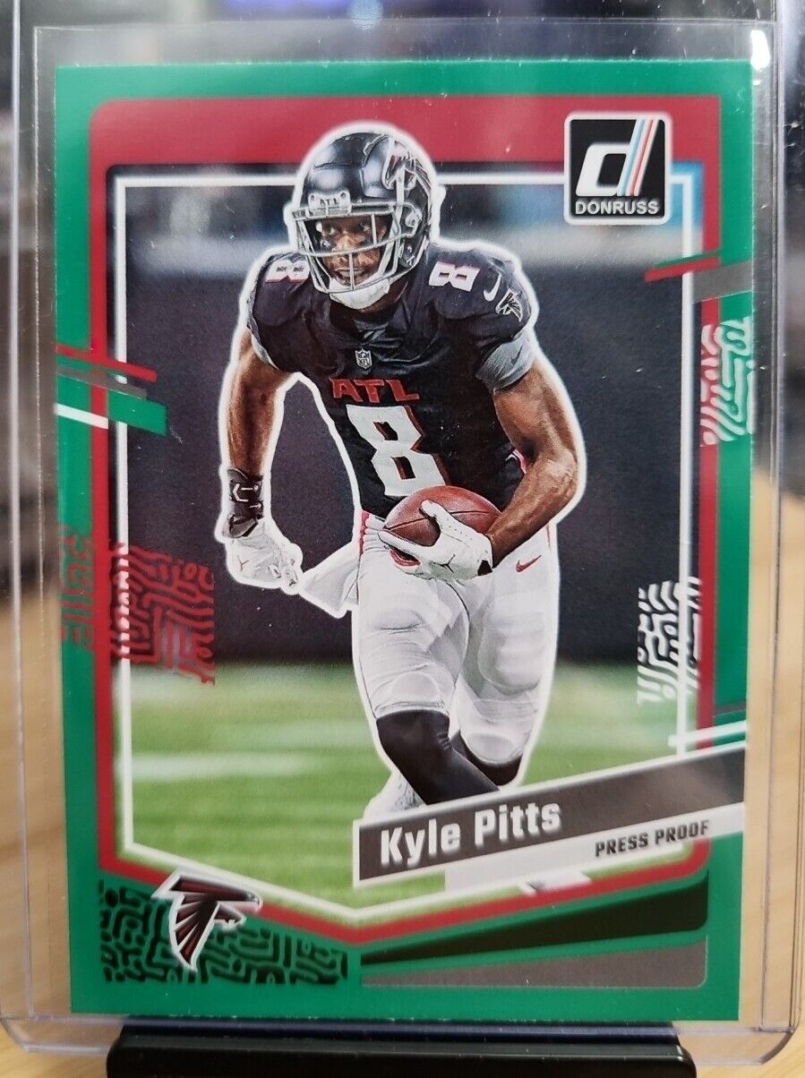 2023 Donruss Kyle Pitts Green Press Proof Falcons