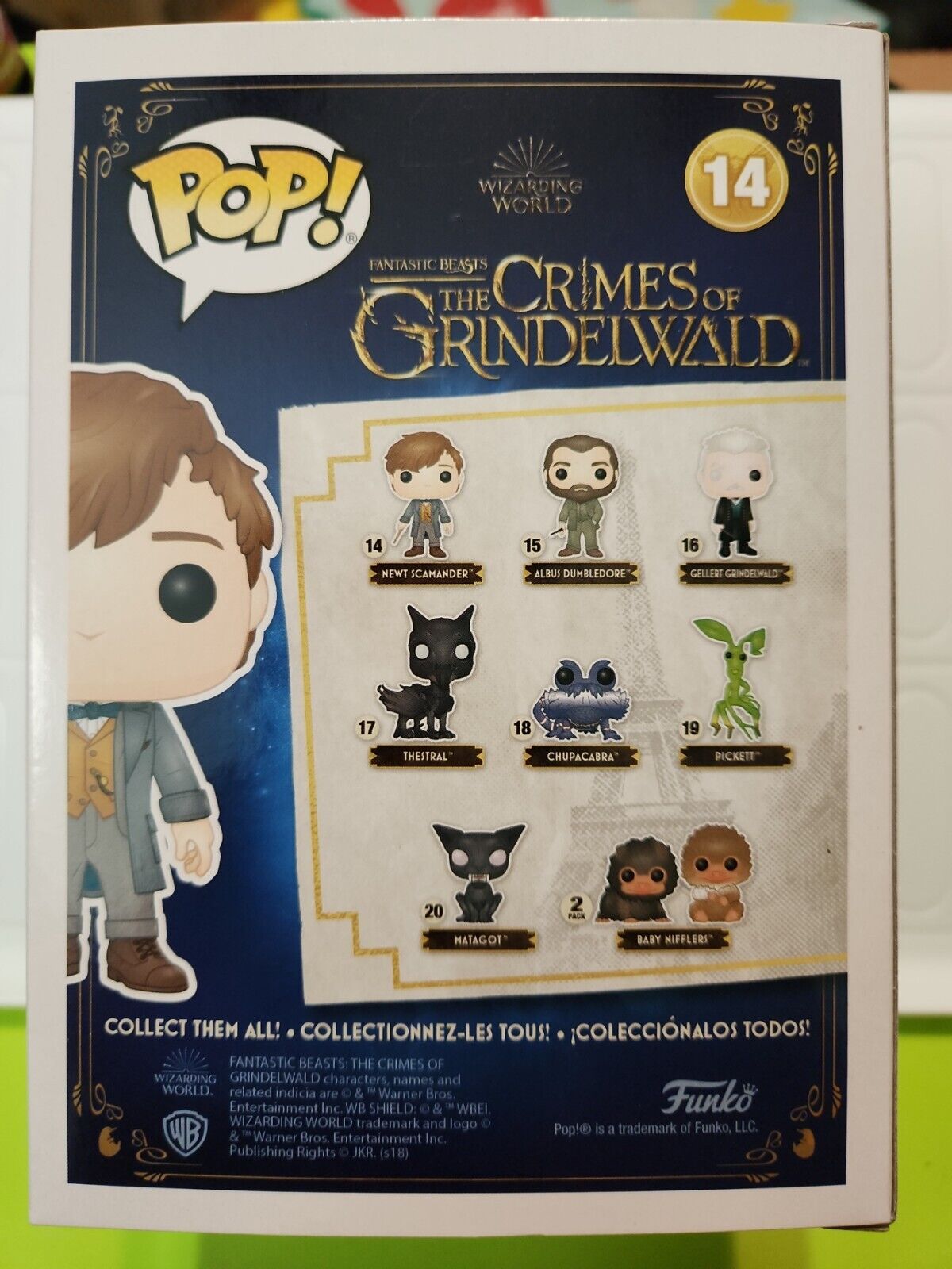 Funko - POP Movies: Fantastic Beasts 2 - Newt #14 LIMITED CHASE EDITION