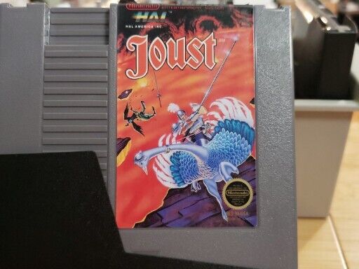 Joust Nintendo NES Authentic Game Cartridge Tested Working Original 