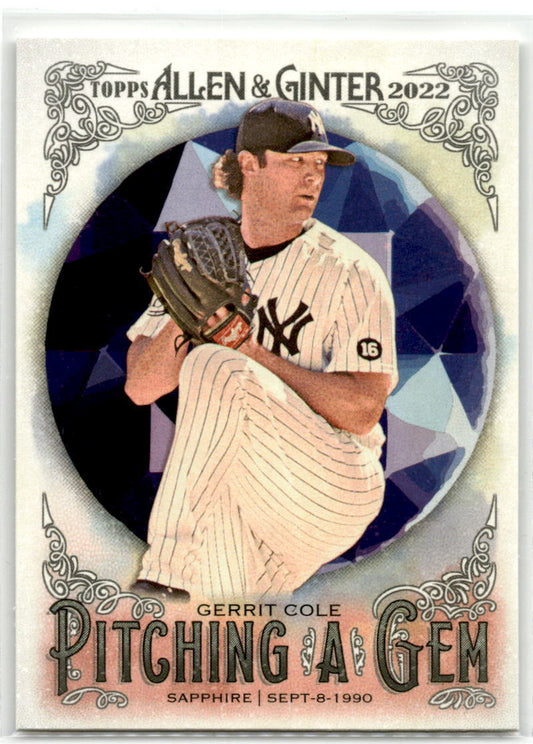 2022 Topps Allen & Ginter #PAG-25 Gerrit Cole Pitching a Gem NM