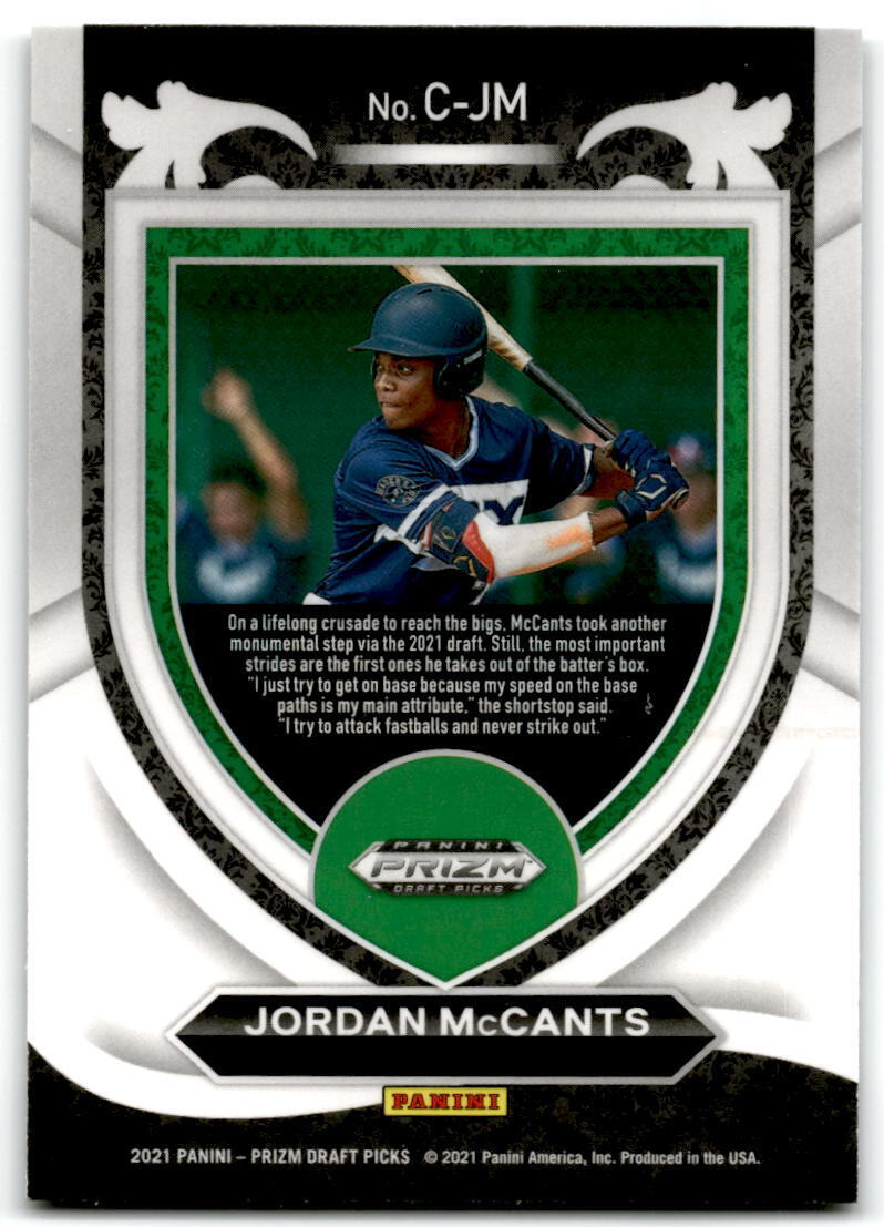 2021 Panini Prizm Draft Picks #C-JM Jordan McCants Crusade NM