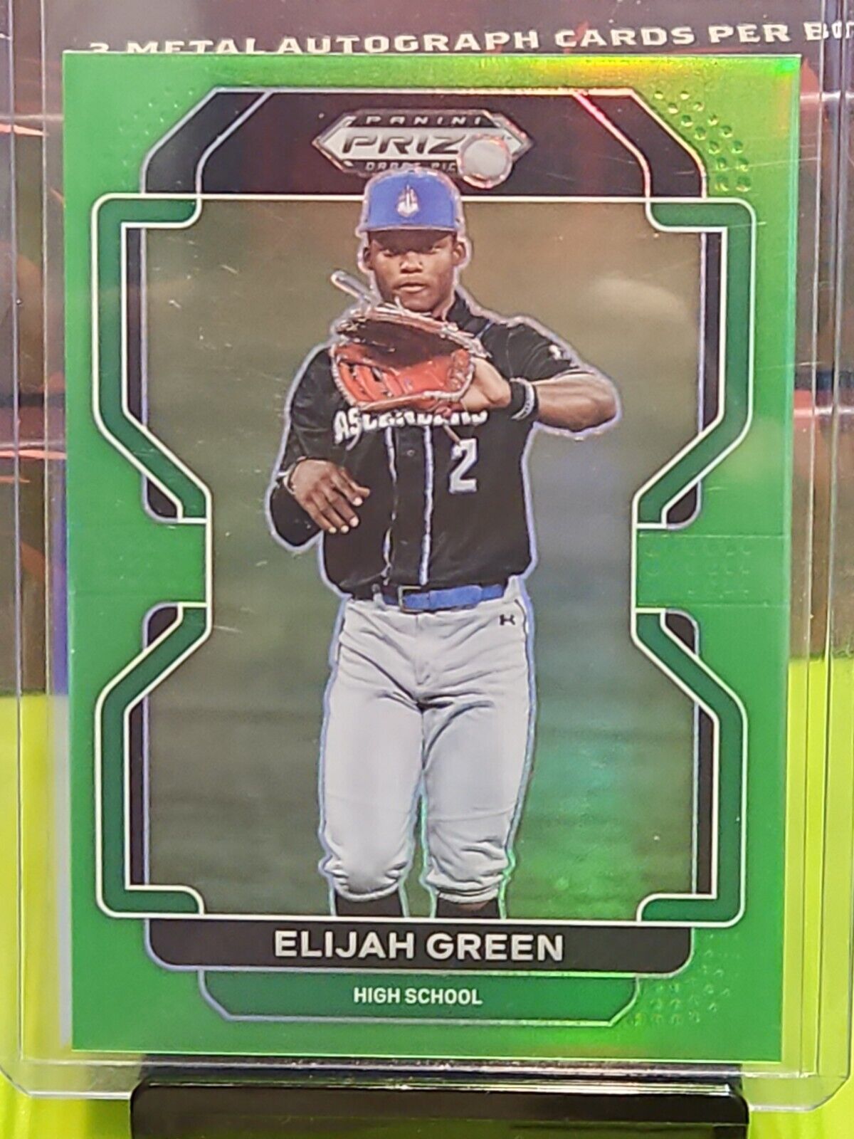 Elijah Green 2022 Prizm Draft Picks Lime Green Prizm /75. 5th Overall Pick