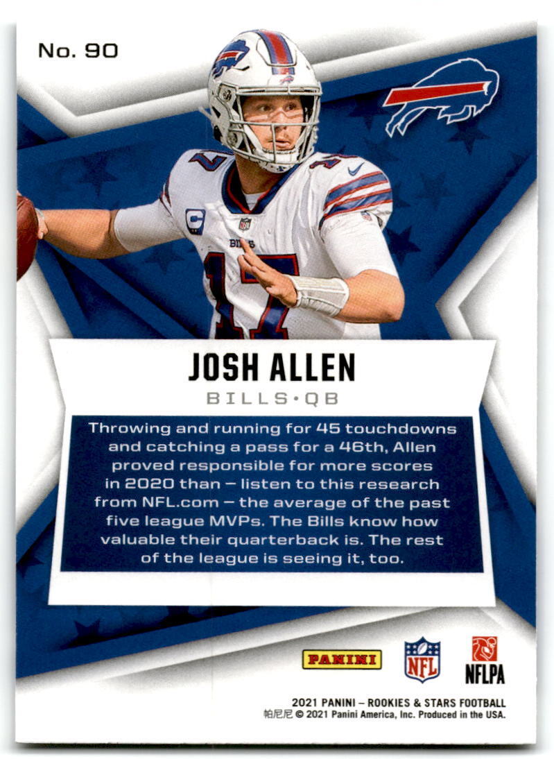 2021 Panini Rookies & Stars #90 Josh Allen NM