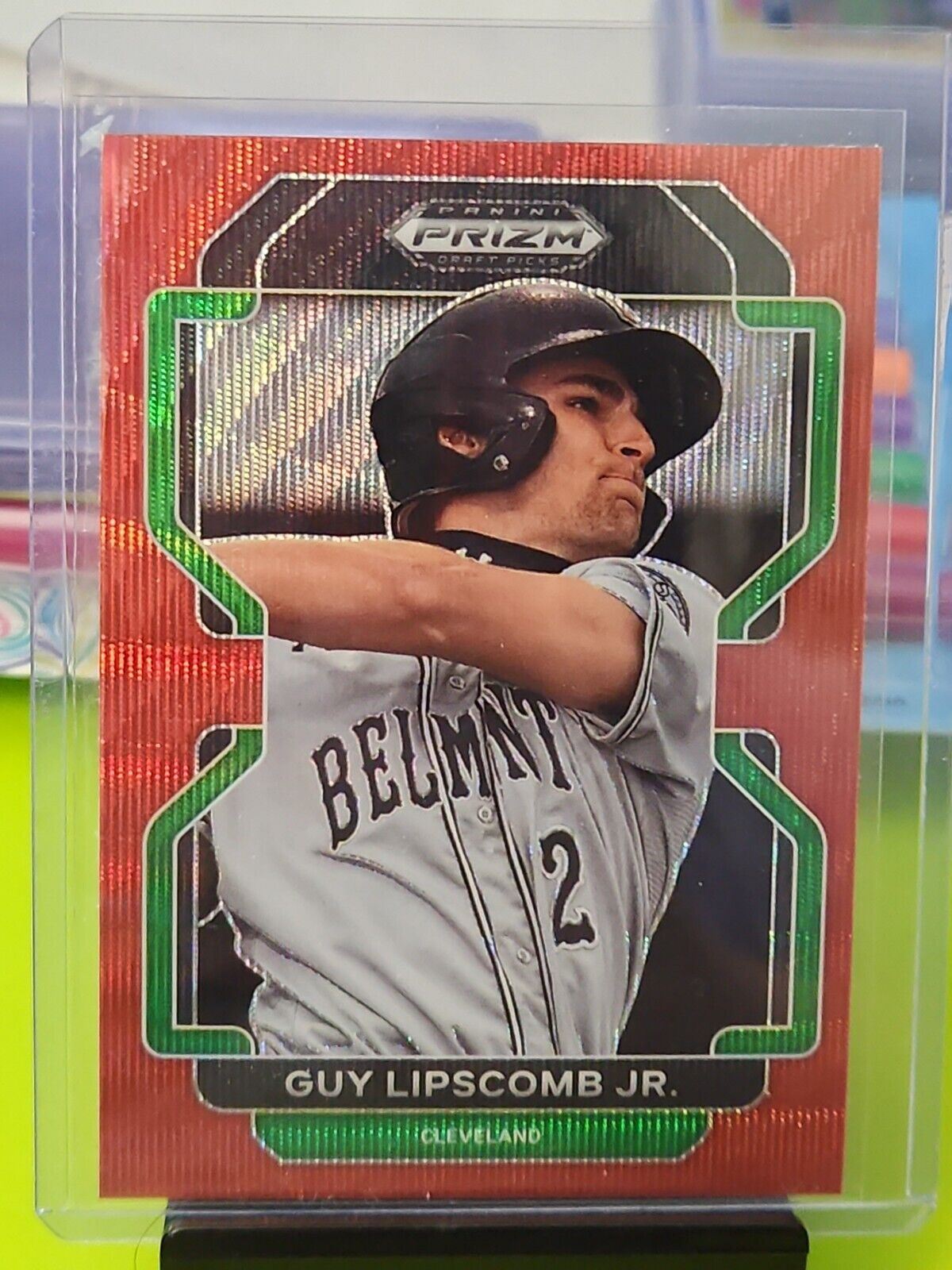 Guy Lipscomb Jr 2022 Panini Prizm Draft Red Wave Prizm