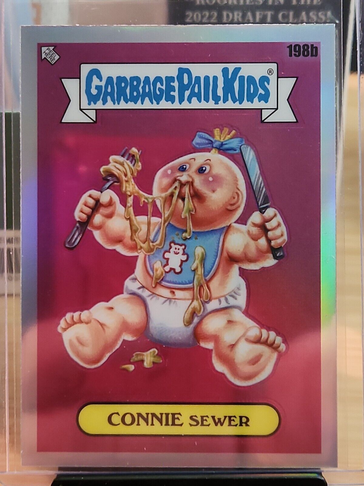 2022  Topps Garbage Pail Kids Chrome Refractor  Connie Sewer 198b