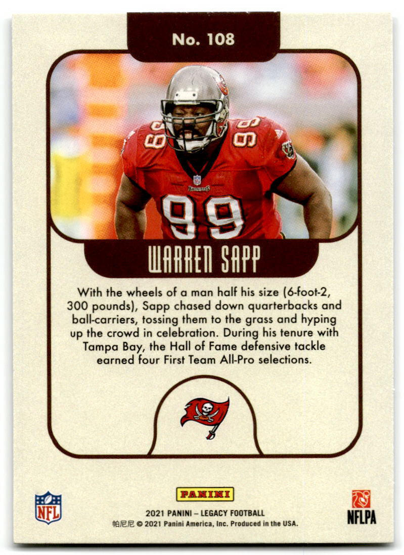 2021 Panini Legacy #108 Warren Sapp NM