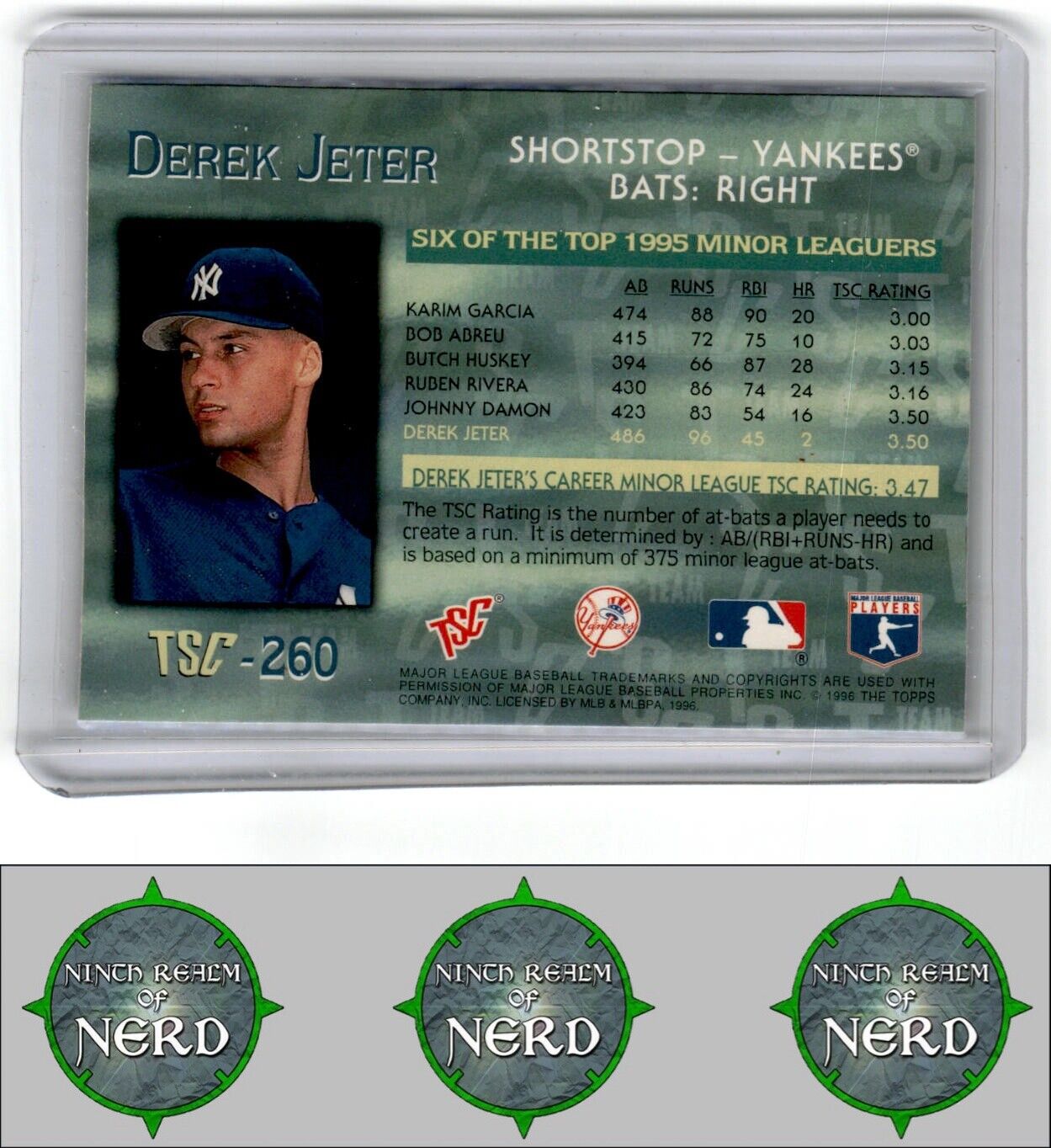 1996 Stadium Club #260 Derek Jeter