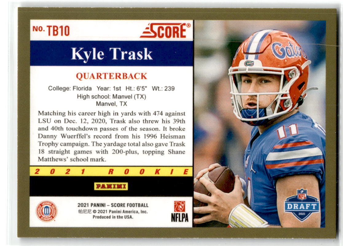 2021 Score #10 Kyle Trask 1991 Throwback NM