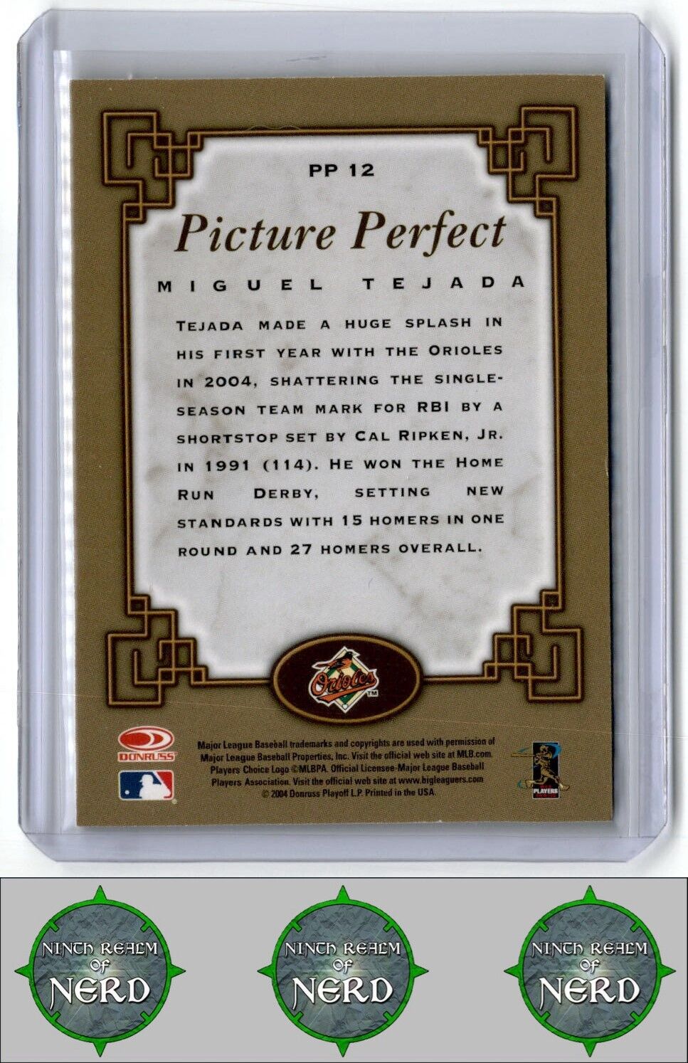 2005 Leaf #PP 12 Miguel Tejada Picture Perfect