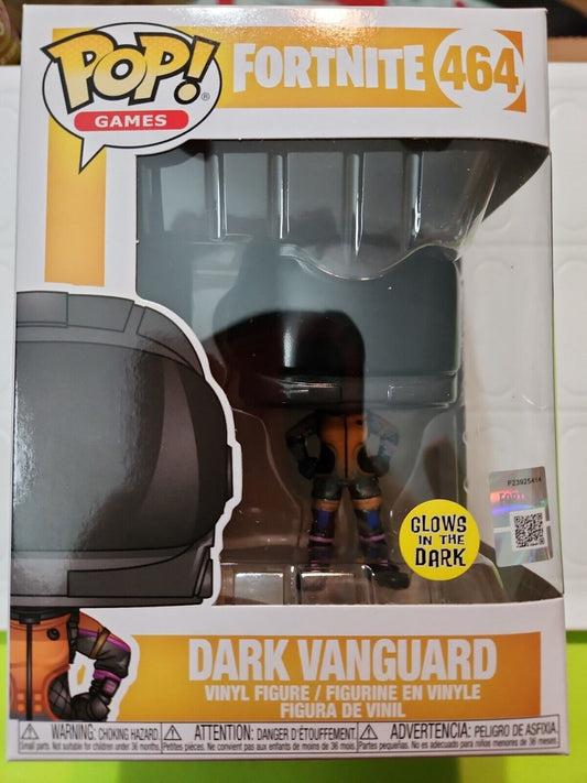 Brand New Fortnite Dark Vanguard Glow-in-the-Dark Pop! Games Vinyl Figure #464