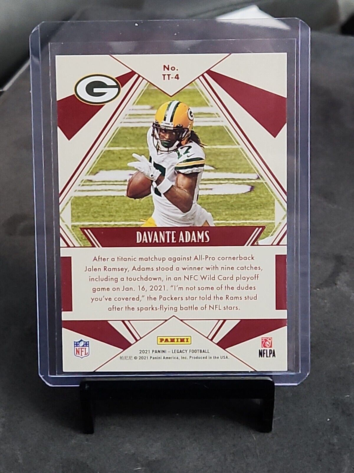 2021 Panini Legacy Football Davante Adams Timeless Talents /25