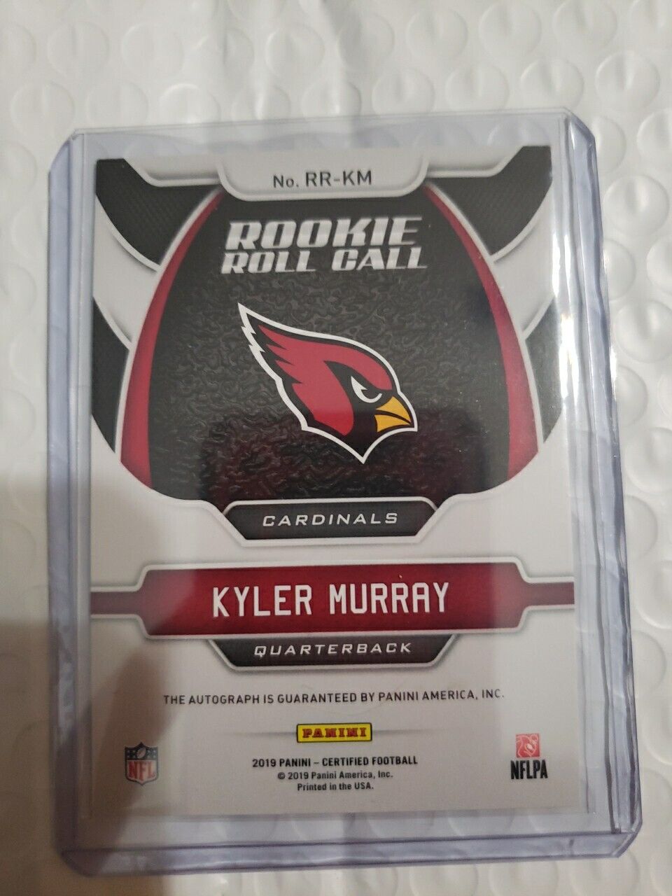 2019 Panini Certified #RR-KM Kyler Murray Rookie /50 Signatures Mirror