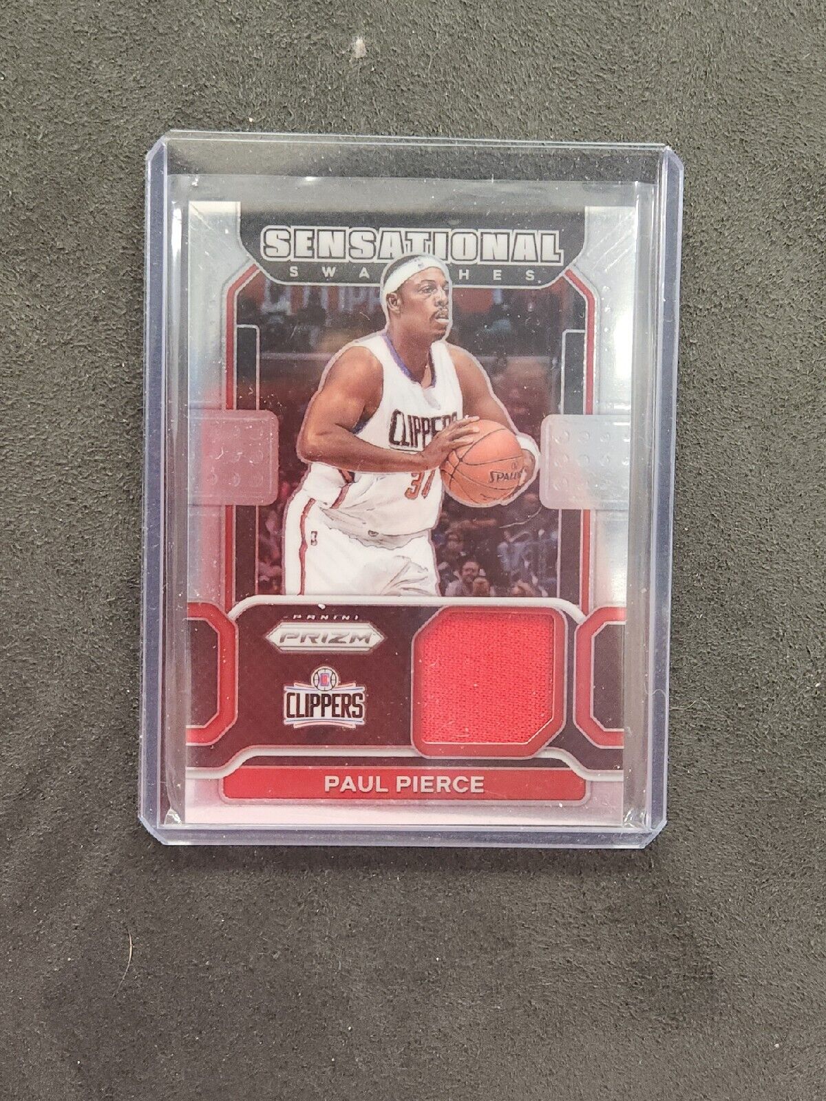 2021-22 Panini Prizm Basketball Paul Pierce SW-PPC Sensational Swatches